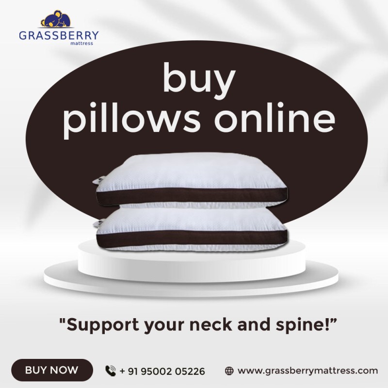 Ready To Upgrade Your Better Sleep Experience: Buy Pillows Online at Grassberry Mattress