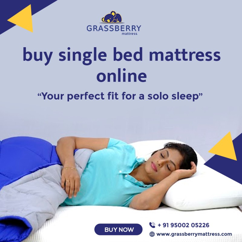 Get Comfortable Nights with the Best Single Bed Mattresses – Buy Online Now